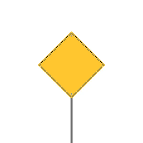 Road sign icon. Flat design — Stock Vector