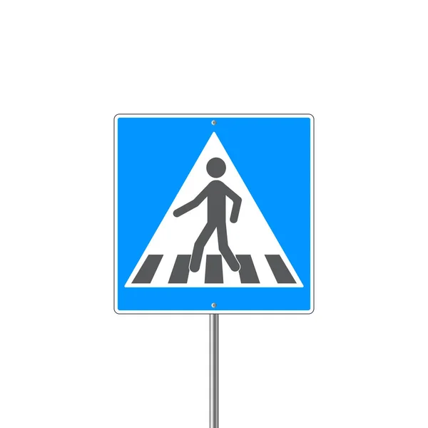 Pedestrian road sign — Stock Vector