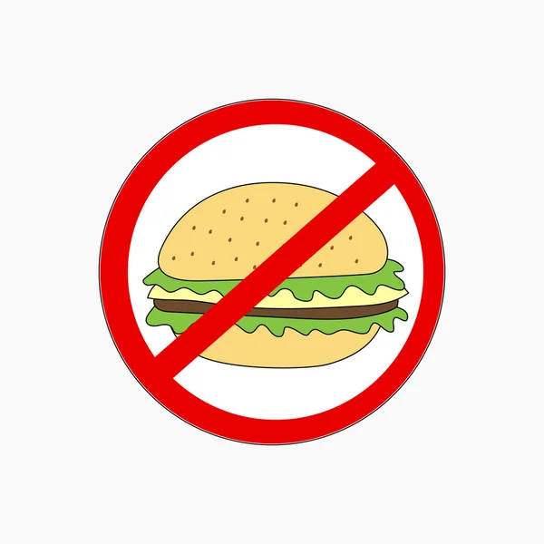 No Hamburger icon vector illustration — Stock Vector