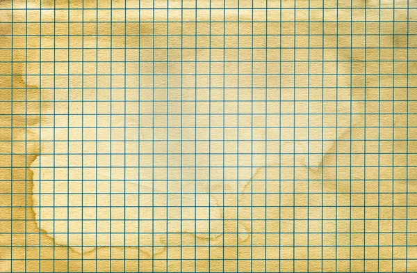 ヴィンテージの古い数学の紙を着用 — ストック写真