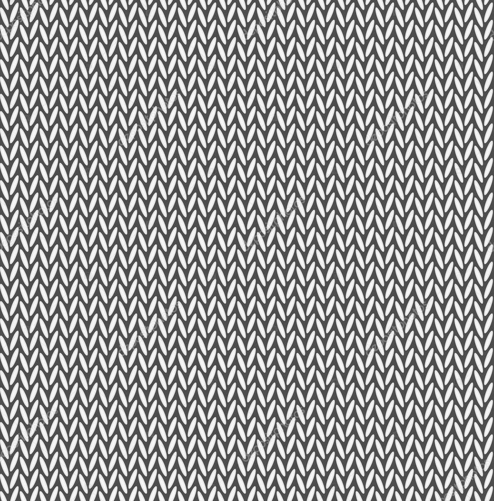 monochrome knitted seamless background pattern vector