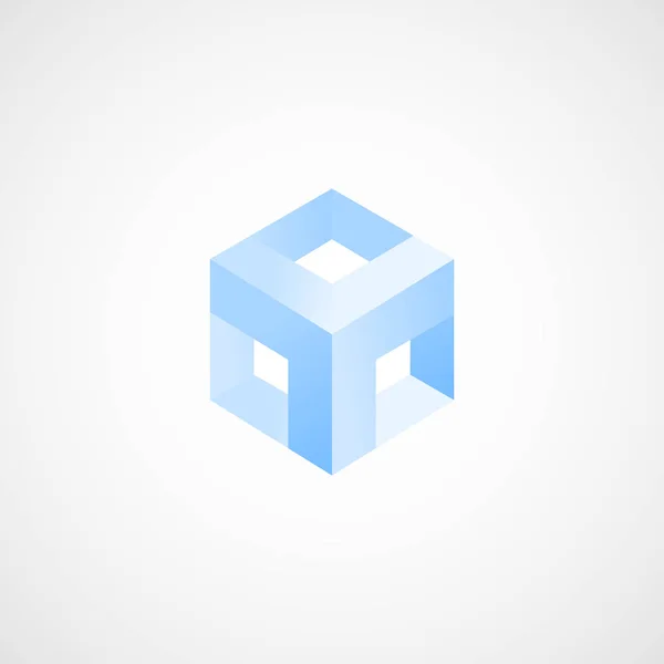 Vettore icona cubo — Vettoriale Stock
