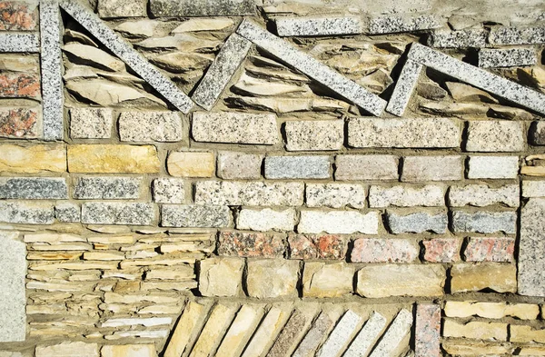 Texture des murs en béton et briques — Photo
