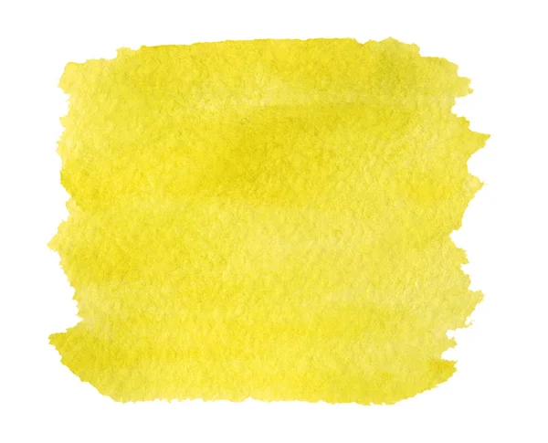 Abstrato amarelo aquarela pintado fundo — Fotografia de Stock