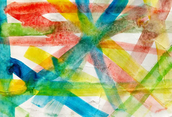 Pintura abstracta pincel de color sobre papel — Foto de Stock