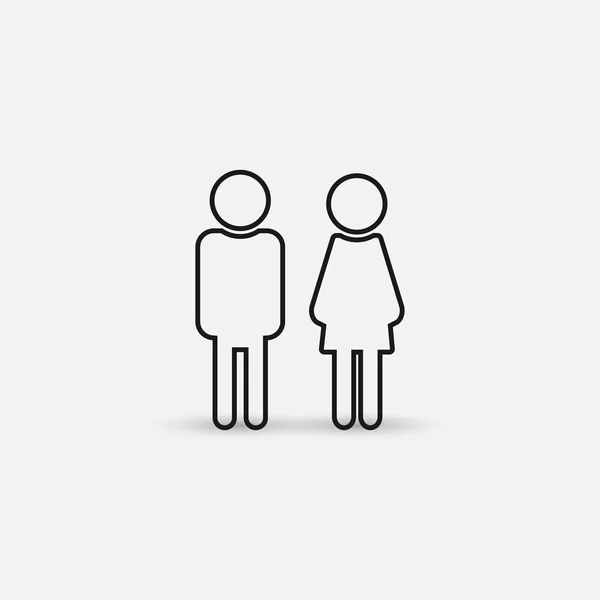 Άνδρας και γυναίκα εικόνα διάνυσμα — Διανυσματικό Αρχείο