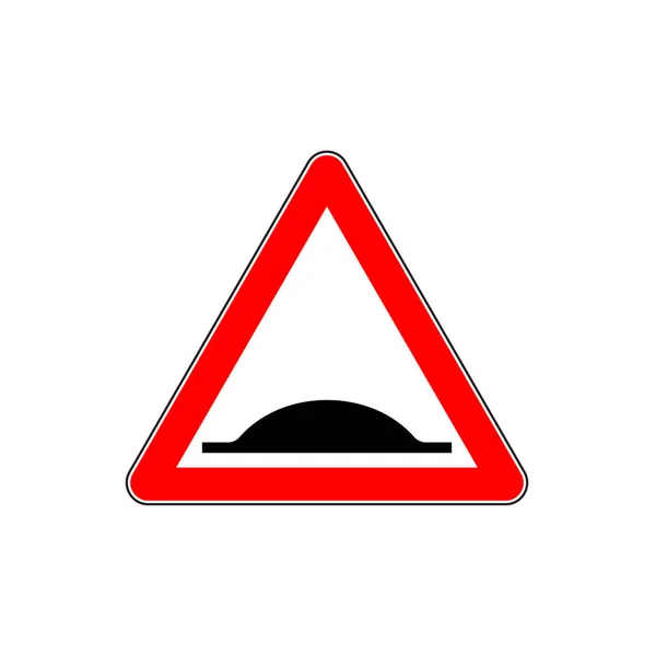 Varning gupp Road logga. Vektor — Stock vektor