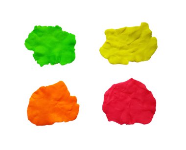 Plastik konuşma balonu beyaz arkaplanda izole edildi