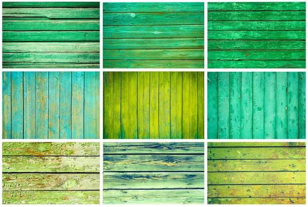 Set di diverse texture in legno — Foto Stock
