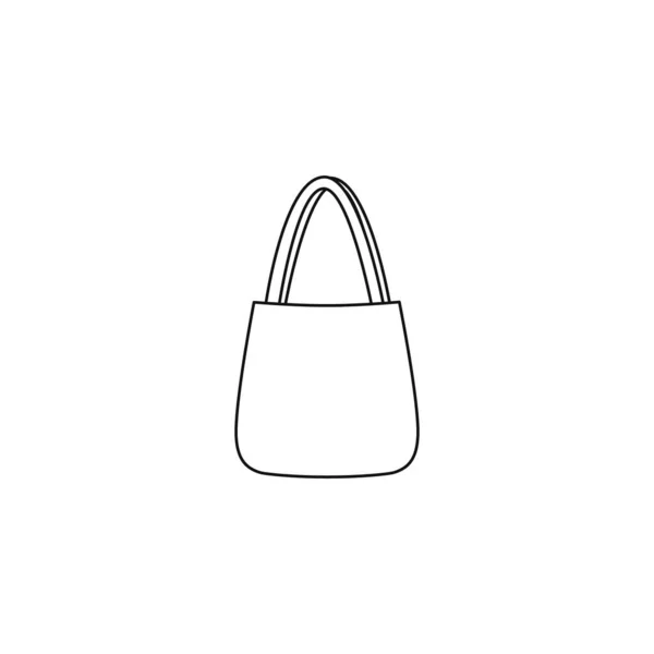Значок векторной сумки Countour для шитья — стоковый вектор