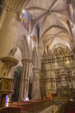 Cuenca, koro, Renaiss ızgara katedral iç