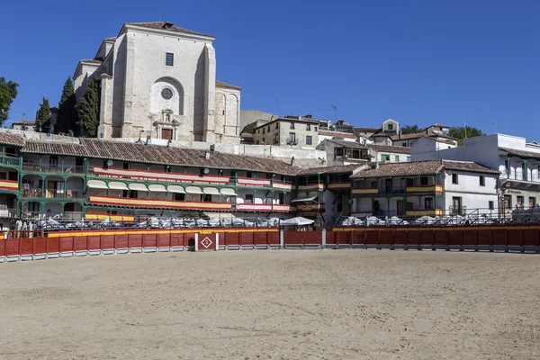 Main square of Chinchon converted into bullring, Spain — Stock Photo, Image