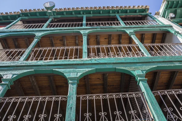 Detail of balconies typical of the century XIX, Spain — Stock Photo, Image