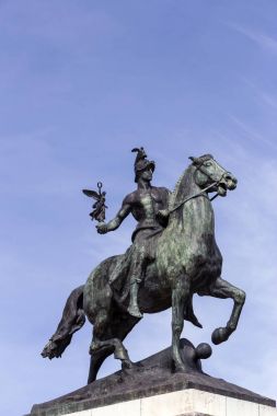 1812 Anayasası anıt, taş ve bronz, Cadiz, Endülüs, İspanya yapılan dekoratif detay