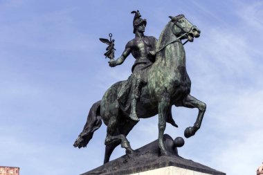 1812 Anayasası anıt, taş ve bronz, Cadiz, Endülüs, İspanya yapılan dekoratif detay