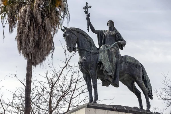 Monumento à Constituição de 1812, detalhe decorativo feito em pedra, Cádiz, Andaluzia, Espanha — Fotografia de Stock