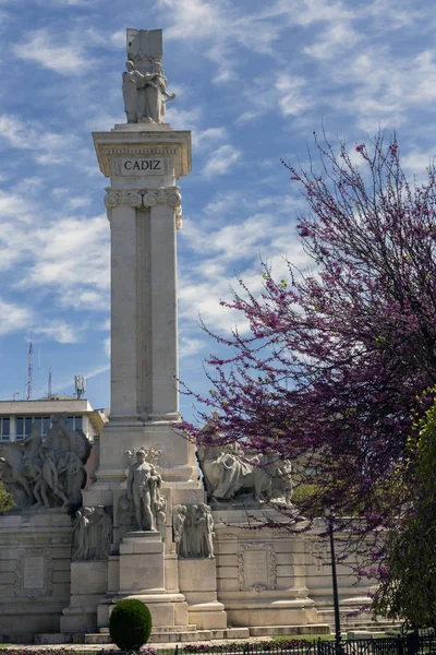 Monument to the Constitution of 1812, panoramic view, Cadiz, Andalusia, Spain — Stock Photo, Image