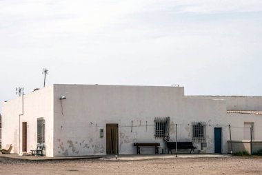 Monteleva, Almadraba köy içinde yakın tuz içinde doğal park Cabo de Gata, sömürü Almeria, Endülüs, İspanya evler