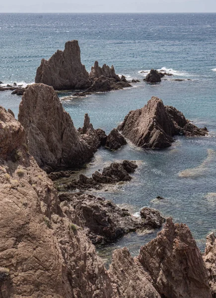 Las Sirenas en el Parque Natural del Cabo de Gata-Nijar, Almería, Andalucía, Rincón Sureste de España —  Fotos de Stock