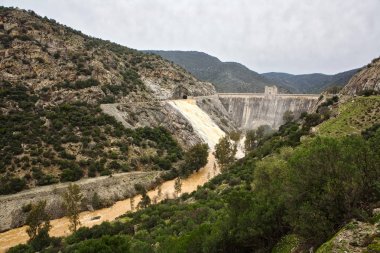Jandula, Jaen Eyaleti, İspanya Barajı dolusavak