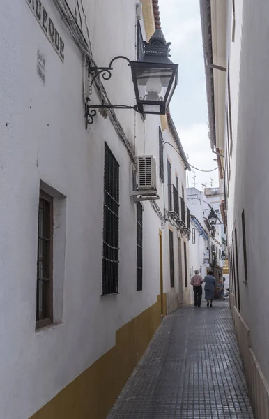 Strada Tipica Della Juderia Nella Città Cordova Estate Andalusia Spagna — Foto Stock