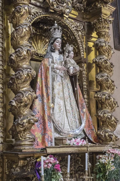 Kilise San Lorenzo Fernandina Kilisesi, ayrıntı Virgen de Los Remedios, çok popüler Cordoba, Endülüs, İspanya olarak adlandırılan,