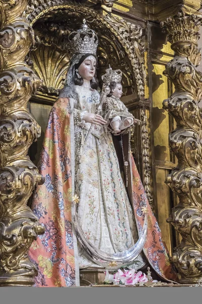 Iglesia San Lorenzo Llamada Iglesia Fernandina Detalle Virgen Los Remedios — Foto de Stock