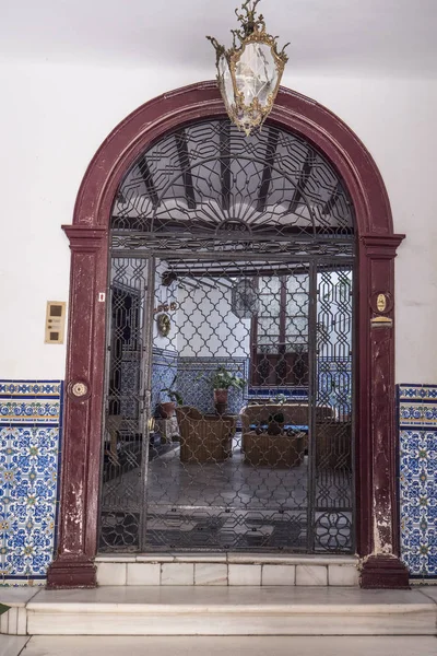 Porta Entrada Típica Para Uma Casa Estilo Andaluz Ubeda Andaluzia — Fotografia de Stock