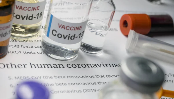 Covid-19 Coronavirus-Impfstoff in einem Krankenhaus, Konzeptbild — Stockfoto