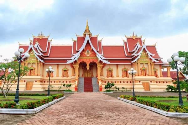 Wat Pha αυτό Luang, Βιεντιάν, Λάος. Royalty Free Φωτογραφίες Αρχείου