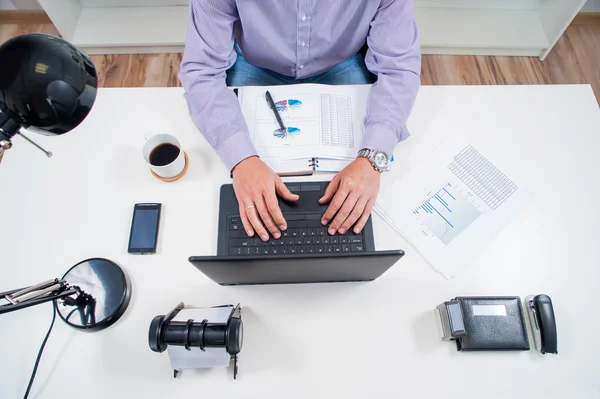 Man in office / office work — Stock fotografie