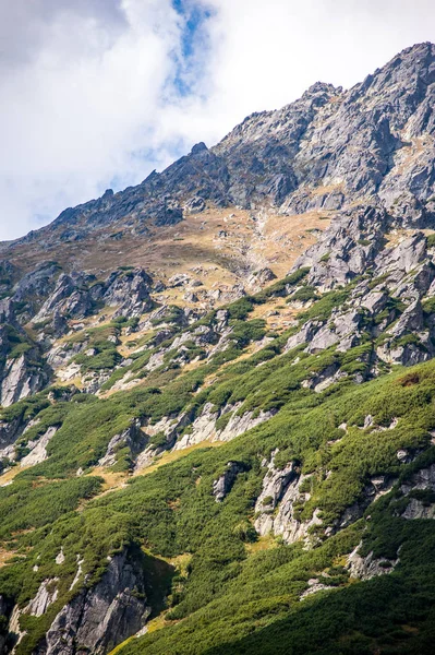 산에 좁은 돌 경로 — 스톡 사진