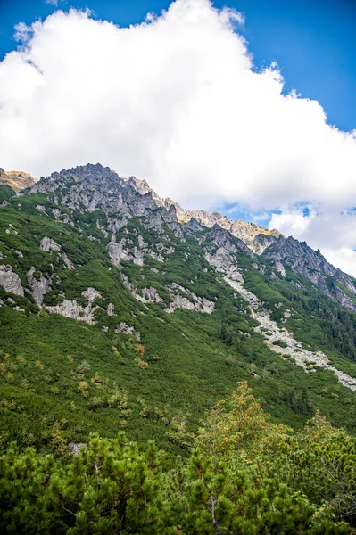 Estrecho camino de piedra en la montaña — Foto de Stock