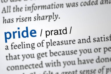 gurur sözlüğü, önemli kavram tanımı