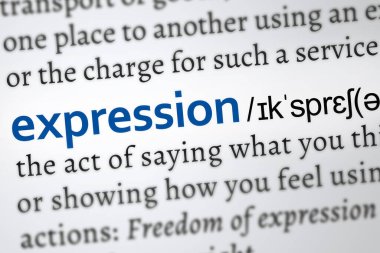 expression definition word. Zoom on the meaning