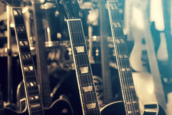 Gitarlar Klasik Efekt Resim Müziği Konsepti — Stok fotoğraf