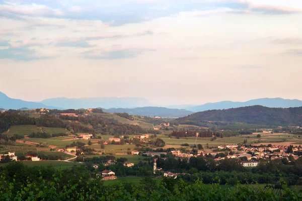 Prachtig Italiaans Landschap Panoramisch Uitzicht Vanaf Rosazzo Udine — Stockfoto