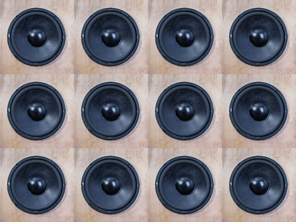 Old Woofer Speakers Background Sound Concept Rustic Retro Design — Stock Photo, Image