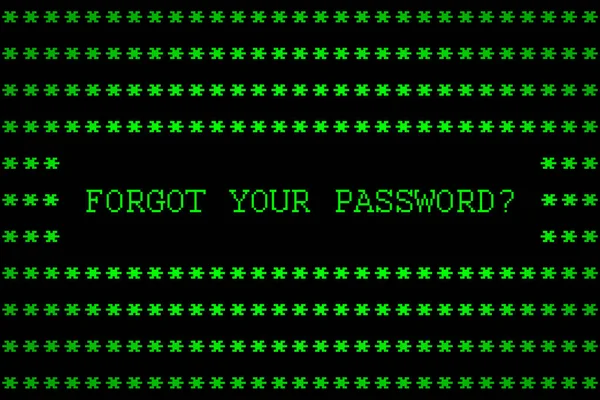 forgot your password, old technology computer message