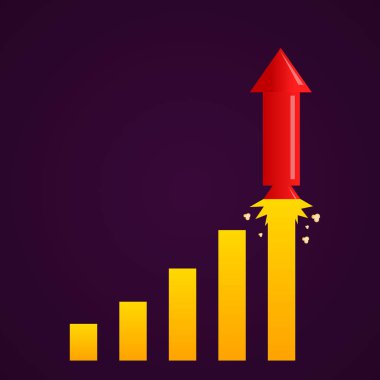 Roket ile artan grafiği