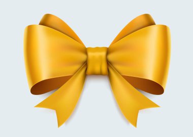 Beyaz arka plan üzerinde izole gerçekçi sarı yay.