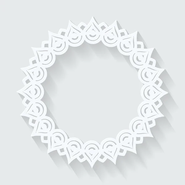 Circle ornamental frame. Round pattern. — Stock Vector