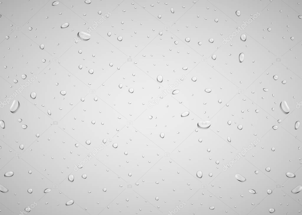 Wet glass background. Drops on the window. Rain concept.