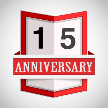 Yıldönümü modern renkli arka plan