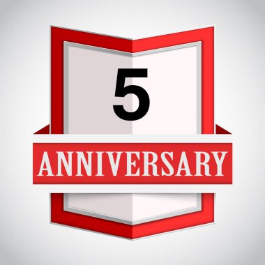 Yıldönümü modern renkli arka plan