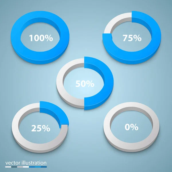 Load in a circle art — Stock Vector