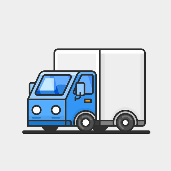 Icono moderno camión de reparto. Concepto de transporte . — Vector de stock