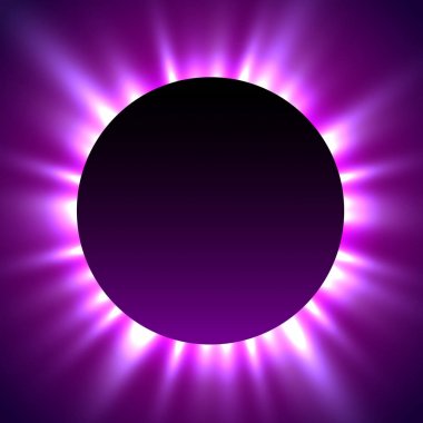 Güneş tutulması. Eclipse sihirli arka plan.