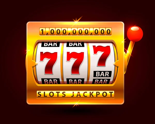 Casino slots jackpot egymillió. — Stock Vector