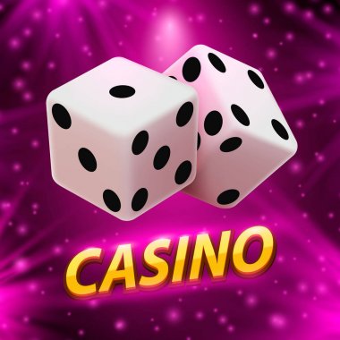 Casino dice tabela üzerinde arka plan afiş.